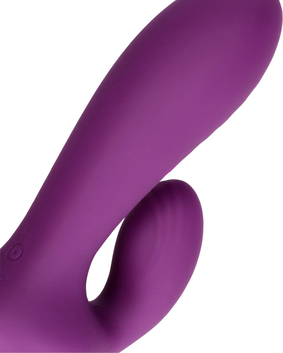 Vibrator Punctul G Ultra Soft Loveline, 10 Moduri Vibratii, Silicon, USB, Violet, 13.3 cm