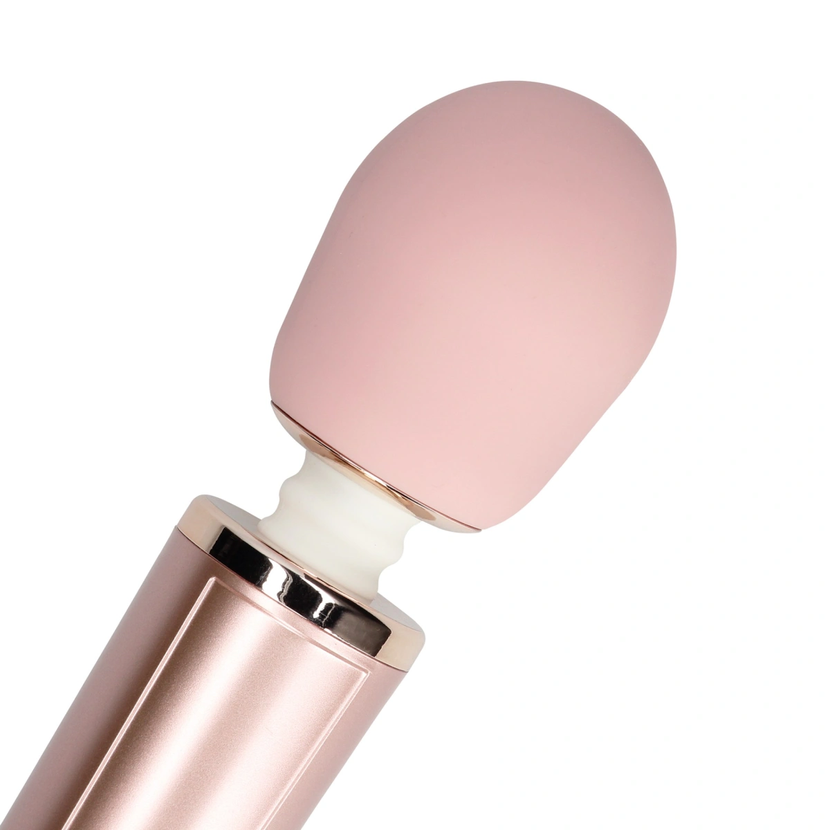 Vibrator Masaj Loveline, 6 Moduri Vibratii, Silicon, USB, Roz Deschis, 25.5 cm
