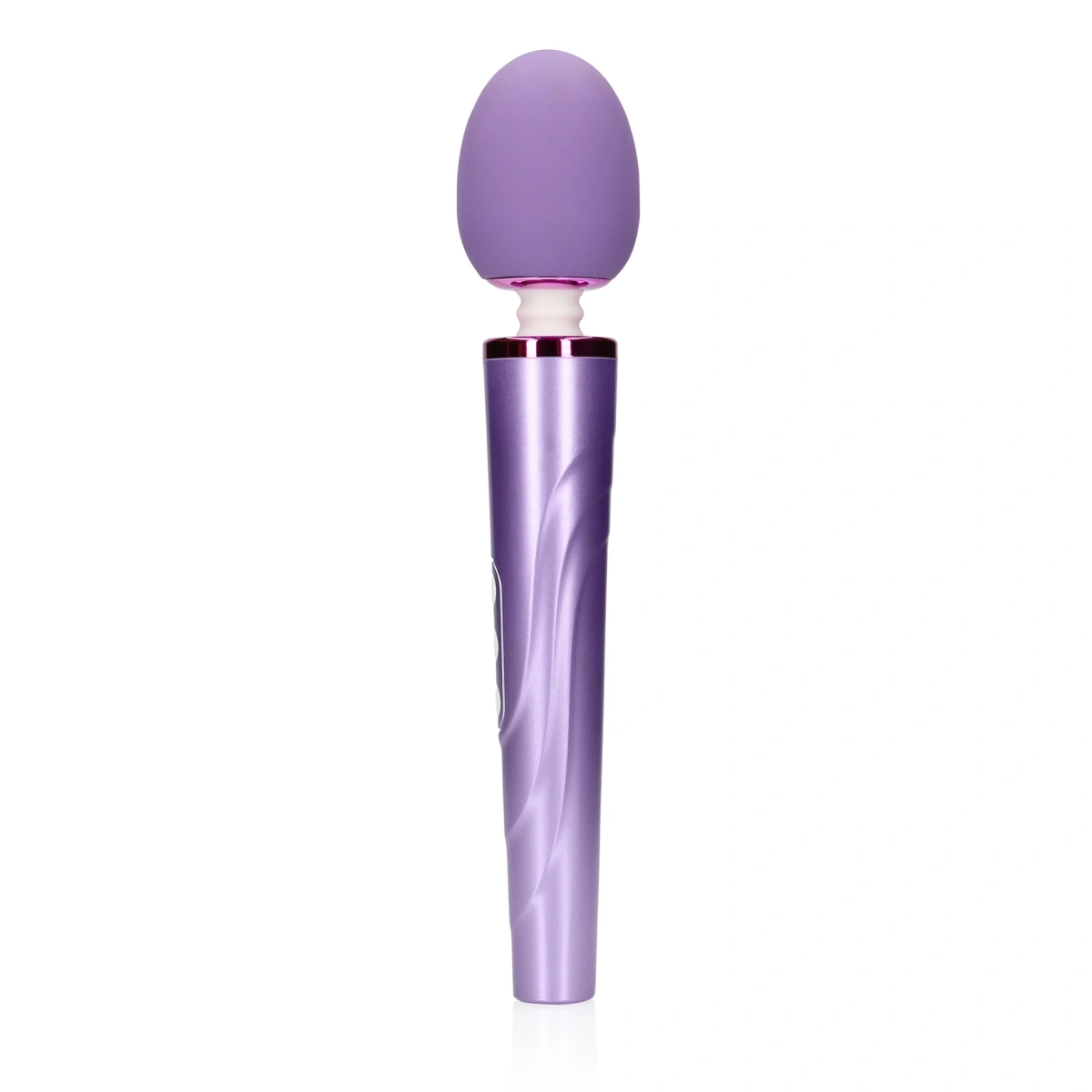 Vibrator Masaj Loveline, 6 Moduri Vibratii, Silicon, USB, Mov Deschis, 25.8 cm