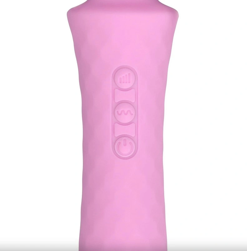 Vibrator Masaj Small Wand Vibrator, 20 Moduri Vibratii, 8 Intensitati, Silicon, USB, Roz, 20.7 cm
