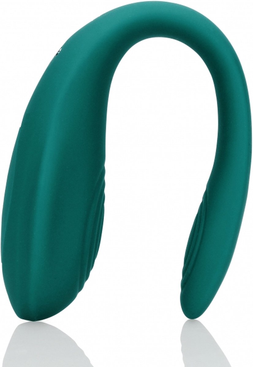 Vibrator Cuplu Loveline, 10 Moduri Vibratii, Remote Control, Silicon, USB, Verde