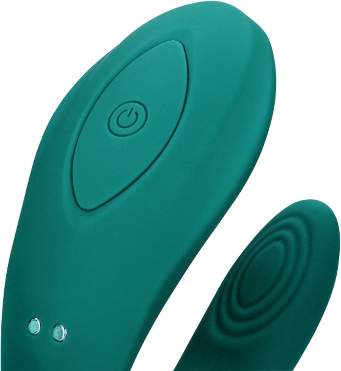 Vibrator Cuplu Loveline, 10 Moduri Vibratii, Remote Control, Silicon, USB, Verde