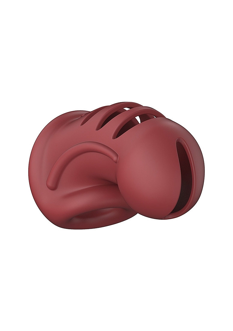 Cusca de Castitate Model 28, Silicon Ultra Soft, Rosu