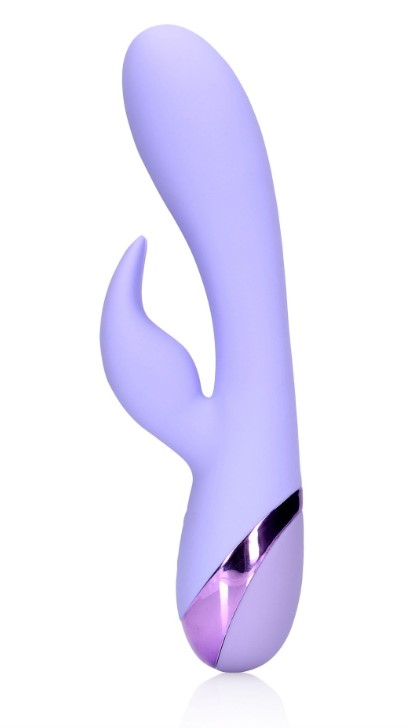Vibrator Smooth Silicone Rabbit Vibrator, 10 Moduri Vibratii, USB, 20 cm, Mov