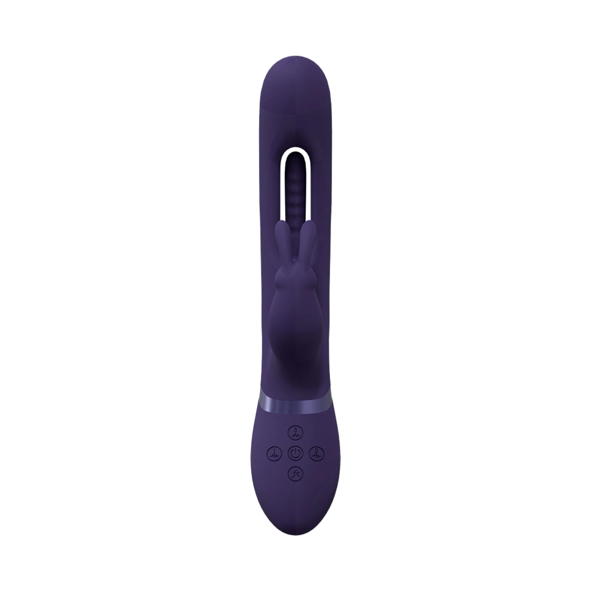 Vibrator Mika Triple G-Rabbit, Silicon, USB, Mov, 23.2 cm