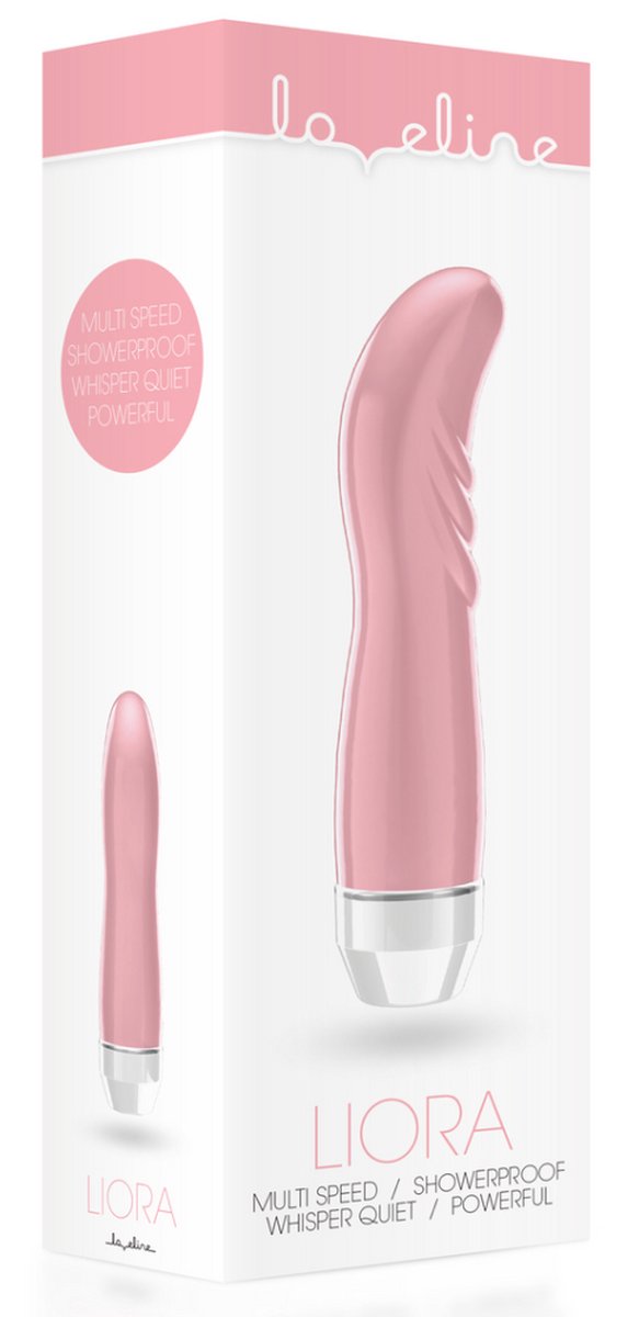 Vibrator Punctul G Liora, Multispeed, TPE, Roz, 15.1 cm