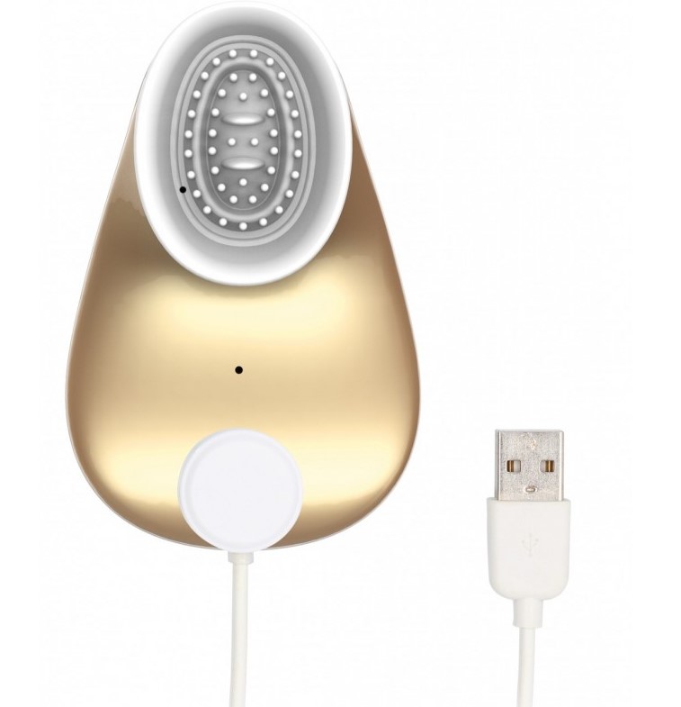 Stimulator Twitch Hands Free, Suction&Vibration, USB, Gold