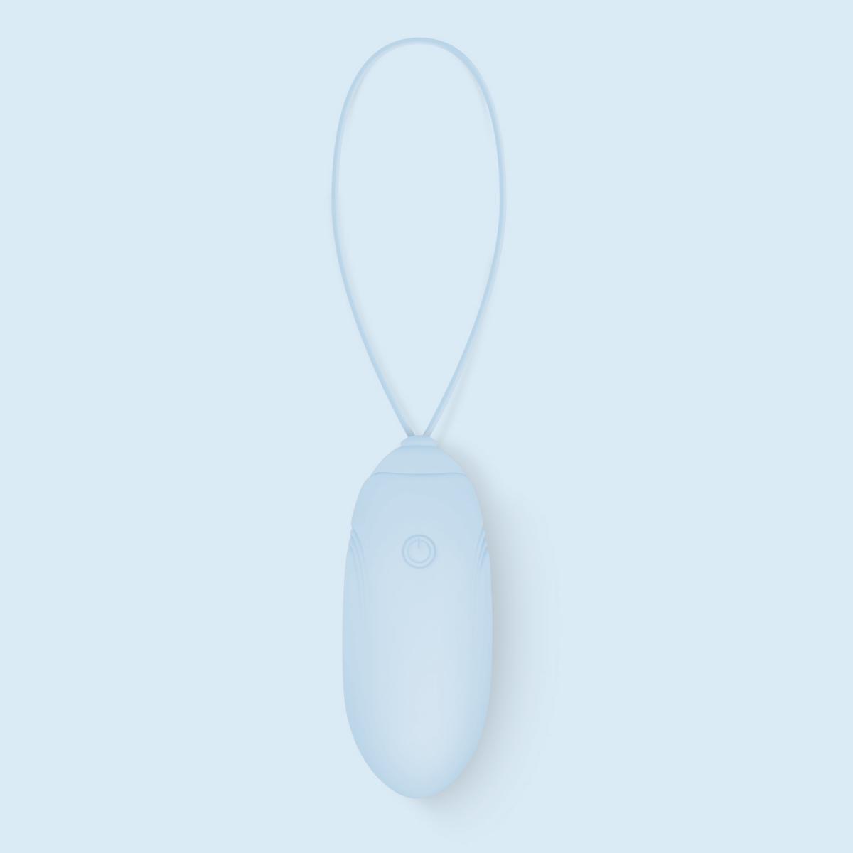 Ou Vibrator LUV EGG, Remote Control, 10 Moduri Vibratii, 4 Intensitati, Silicon, USB, Albastru