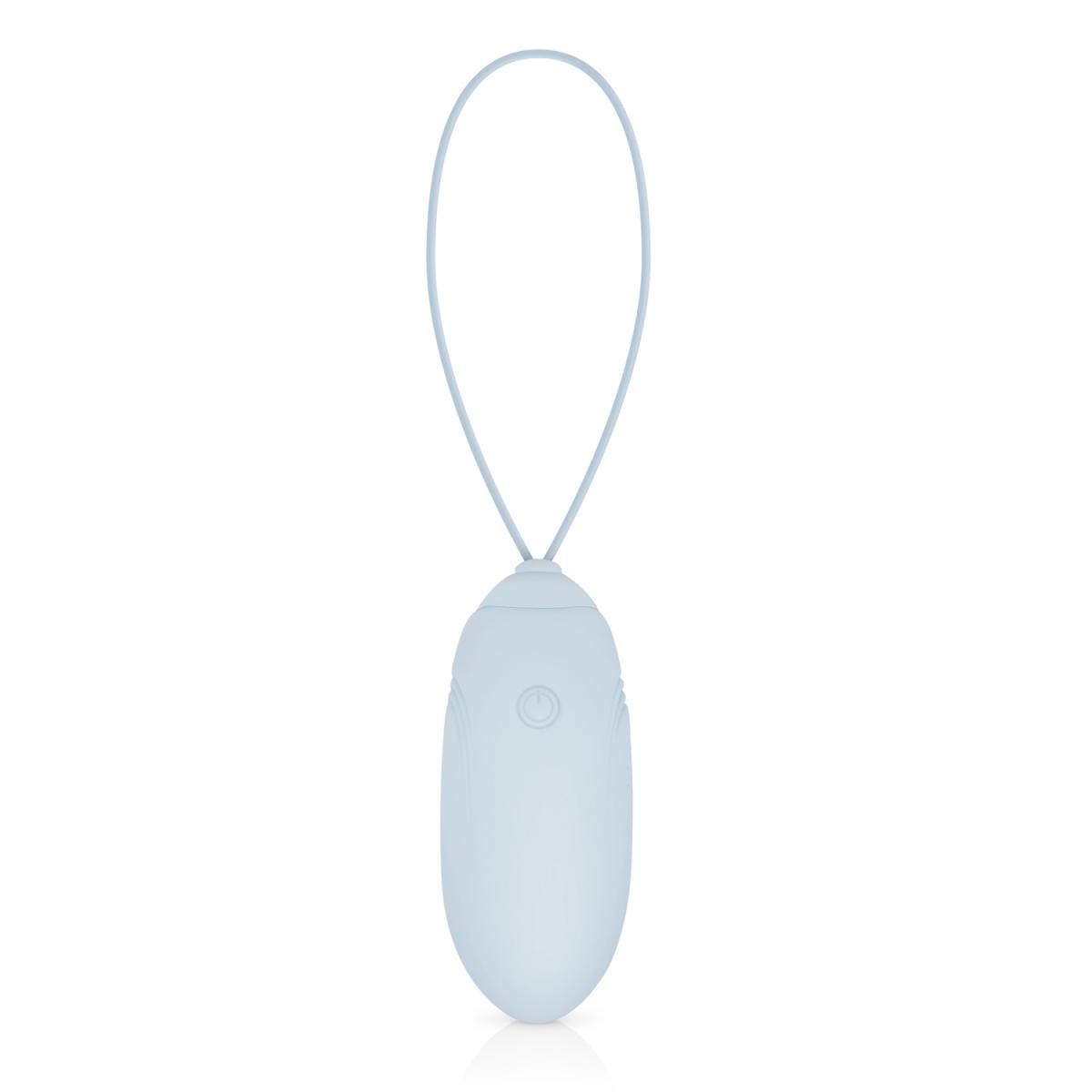 Ou Vibrator LUV EGG, Remote Control, 10 Moduri Vibratii, 4 Intensitati, Silicon, USB, Albastru