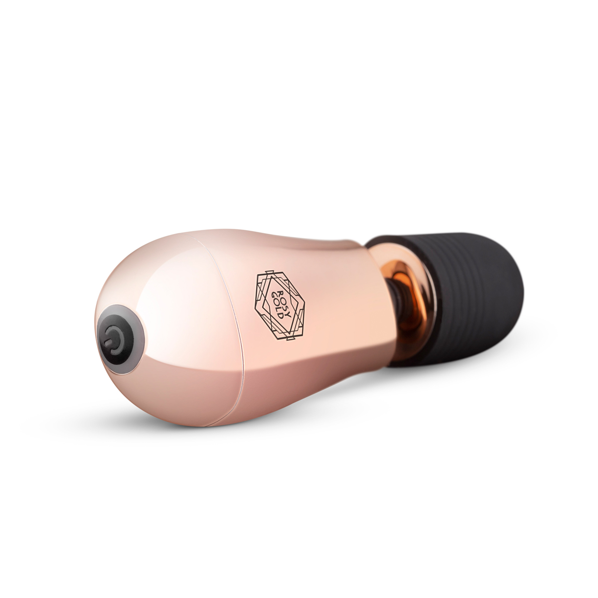 Mini Vibrator Masaj Rosy Gold, 10 Moduri Vibratii, USB, 12.5 cm