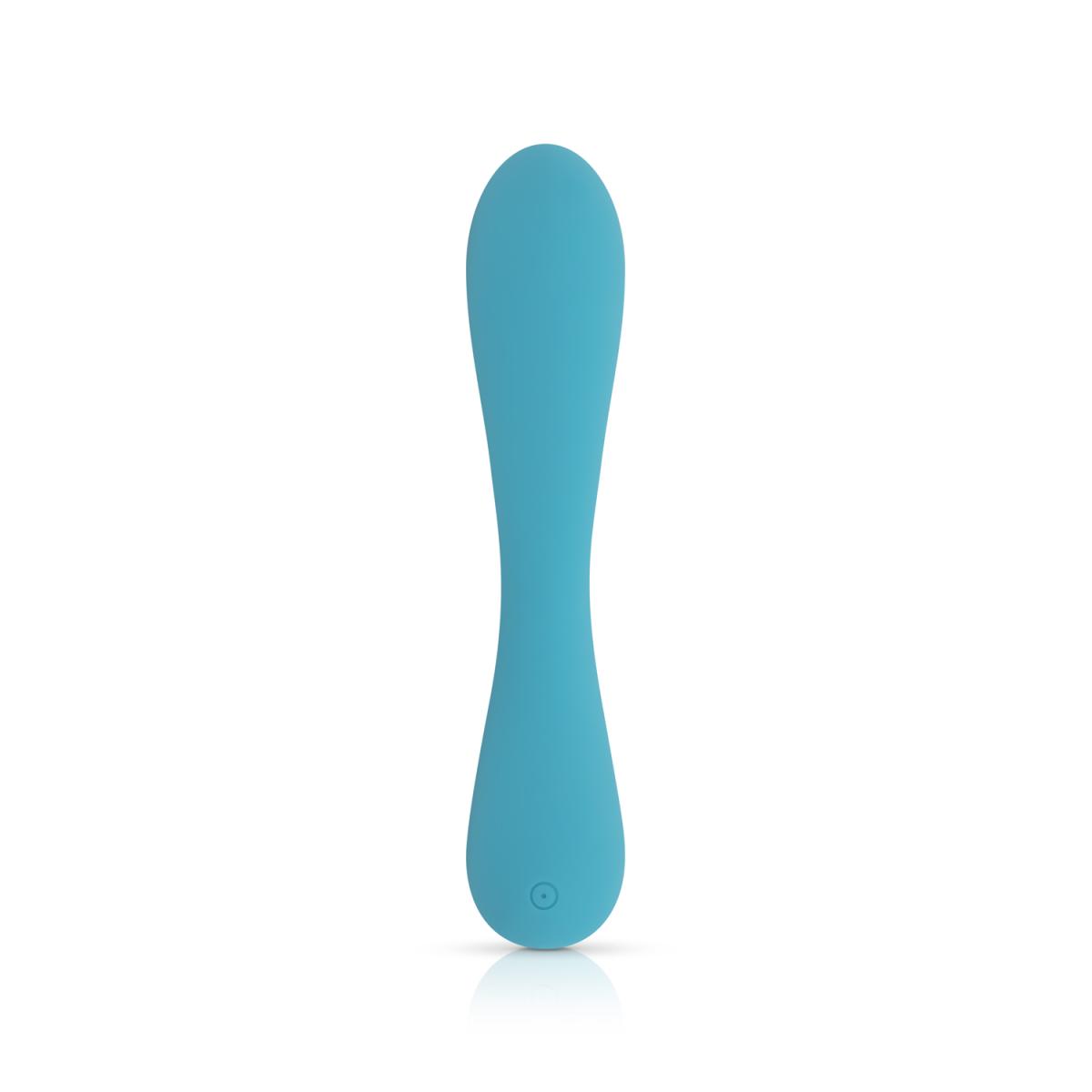 Vibrator Iepuras Martina, 10 Moduri Vibratii, Silicon, USB, Turcoaz, 18 cm