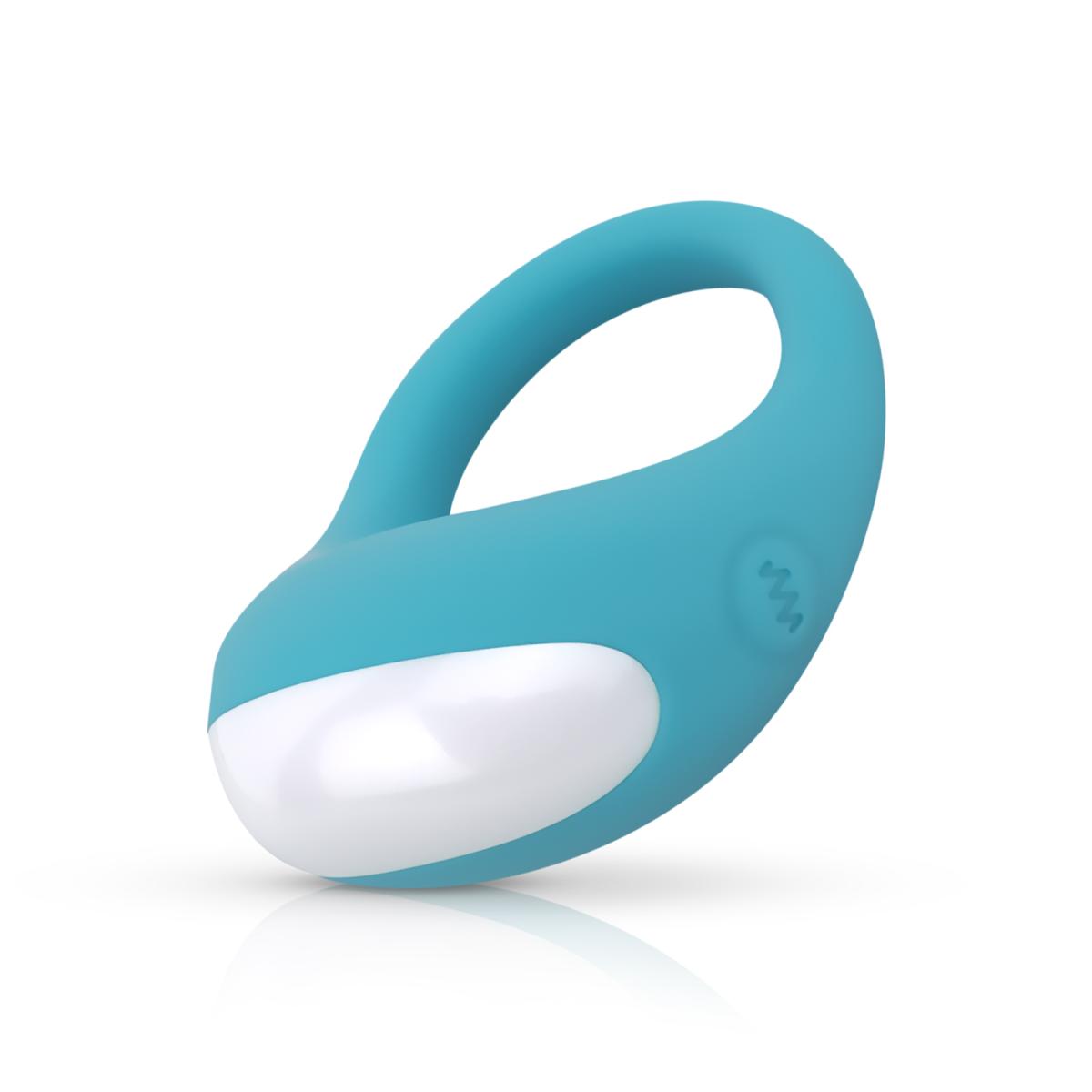 Inel de Penis Jose, 10 Moduri Vibratii, Silicon, USB, Turcoaz