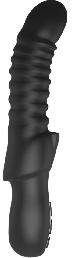 Vibrator Typhon 10 Moduri Vibratii Silicon Lichid USB Negru 23 cm Midnight Magic