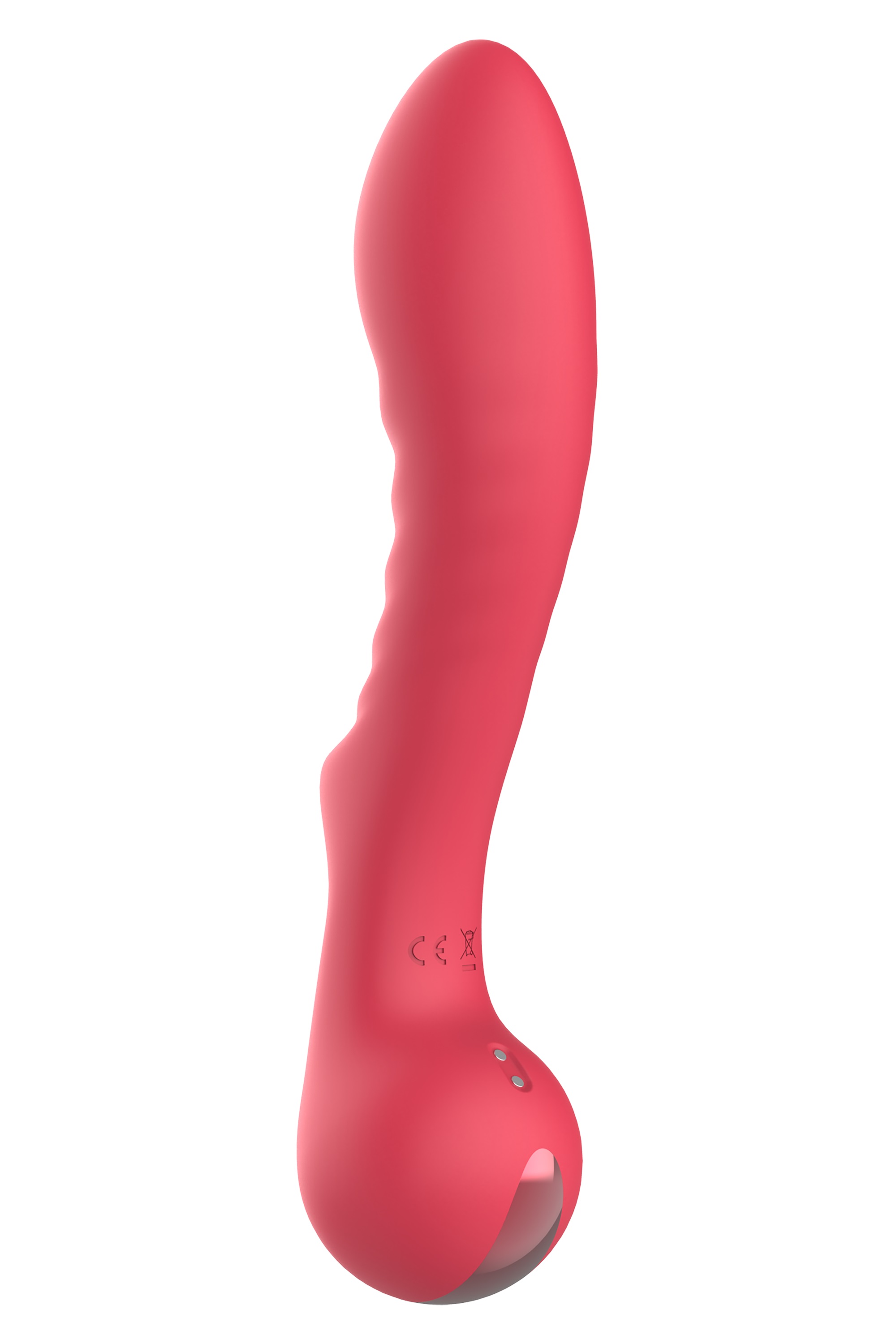 Vibrator Punctul G Amour Aimee, 10 Moduri Vibratii, Silicon, USB, Rosu, 22 cm