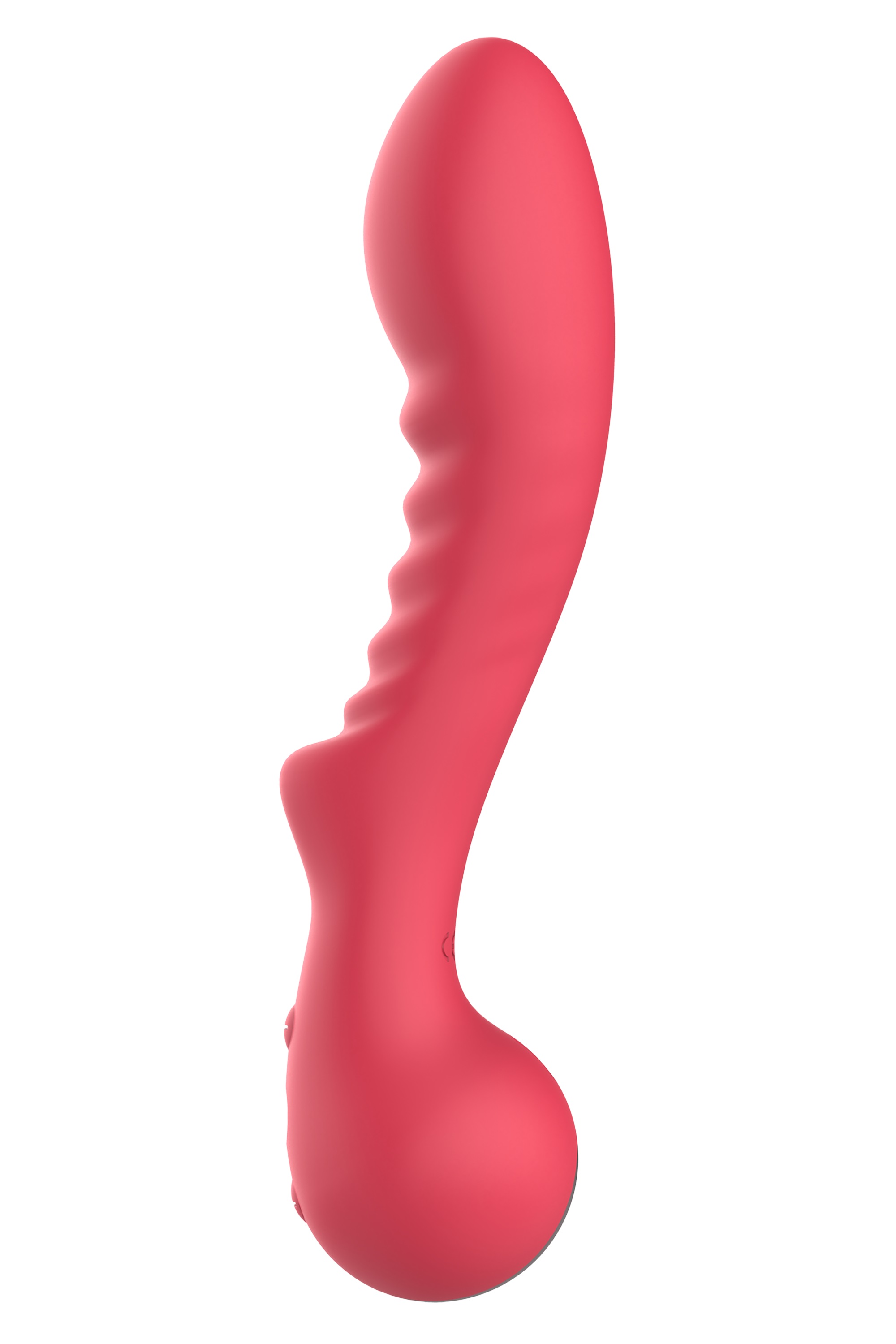 Vibrator Punctul G Amour Aimee, 10 Moduri Vibratii, Silicon, USB, Rosu, 22 cm