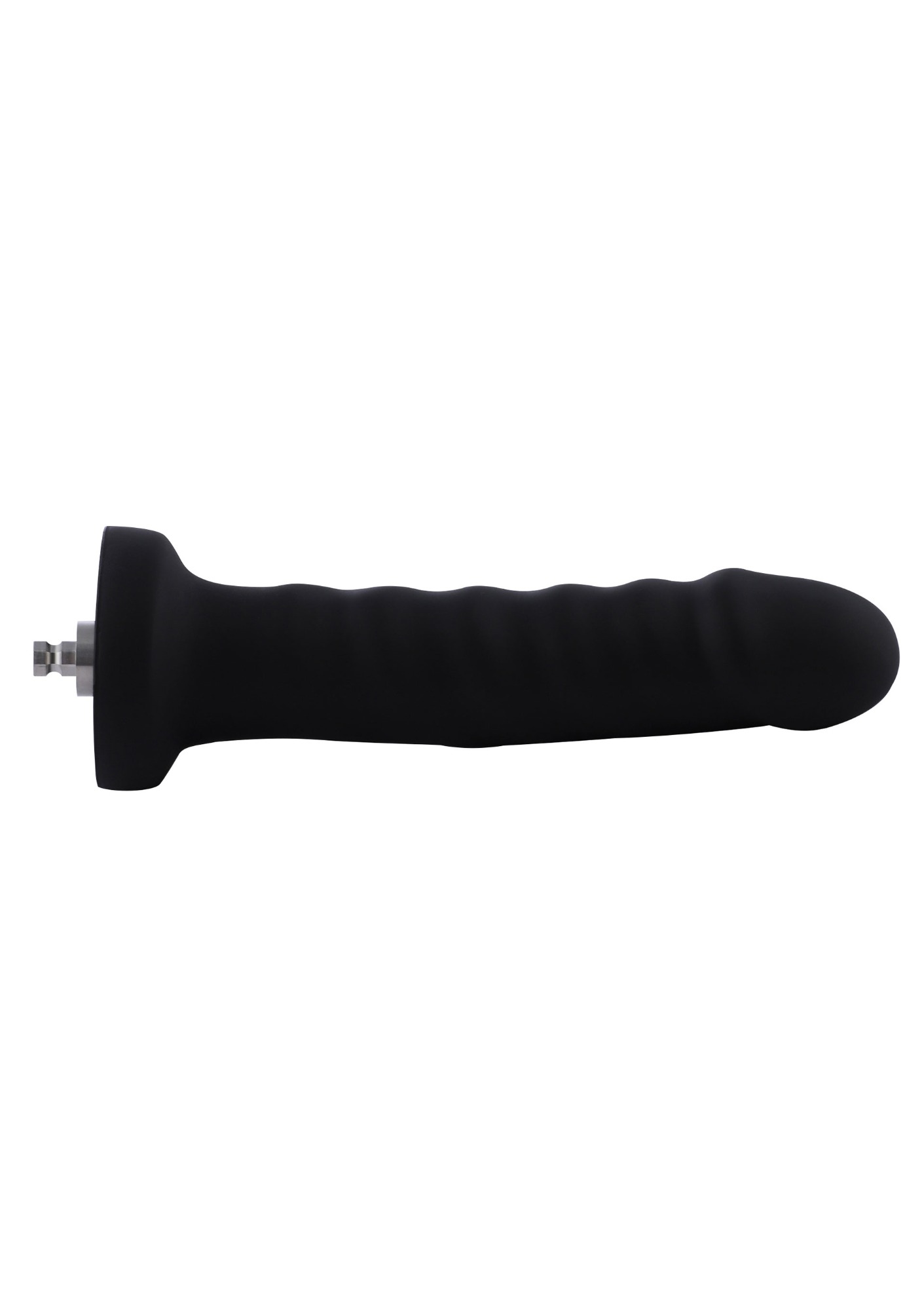 Dildo Anal Conectare KlicLok pentru Masini de Sex Hismith, Negru, 19.5 cm