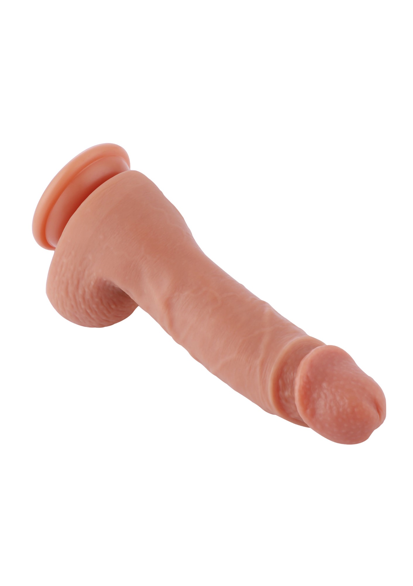 Dildo Realist Conectare KlicLok pentru Masini de Sex Hismith, Natural, 20 cm