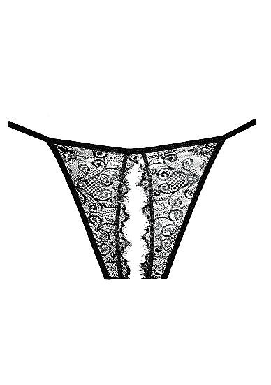 Bikini Crothless Enchanted Belle Adore, Negru, OS
