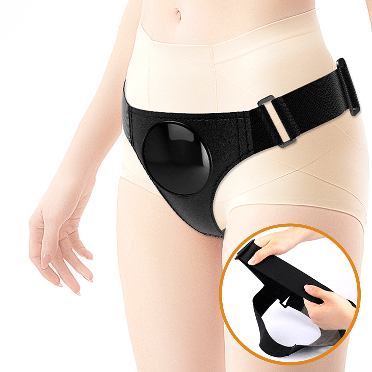 Strap-on Harness Briefs Tom, Fixare cu Ventuza, TPR Dubla Densitate, Natural, 20 cm