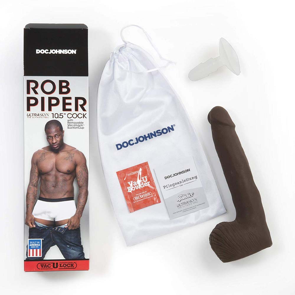 Dildo Realist Rob Piper Dual Density Ultraskyn Maro 28 cm