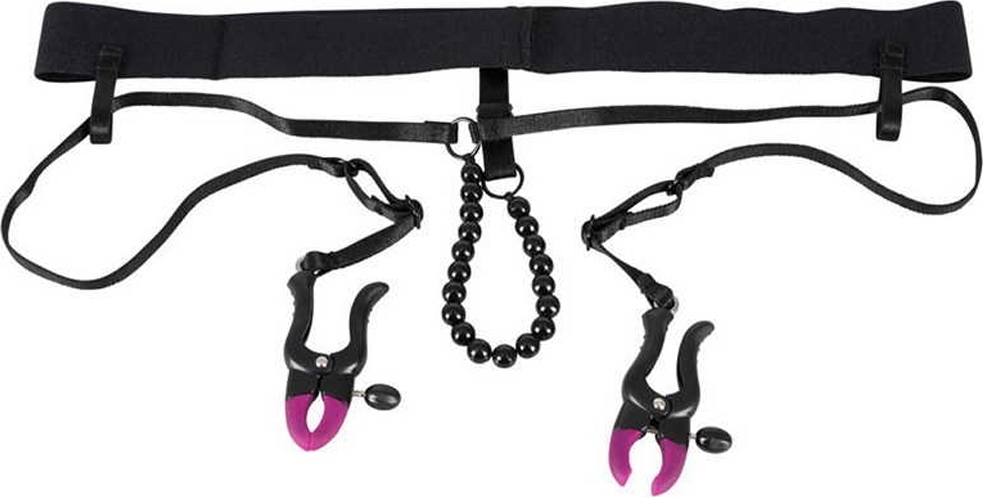 Bikini String Bad Kitty cu cleme