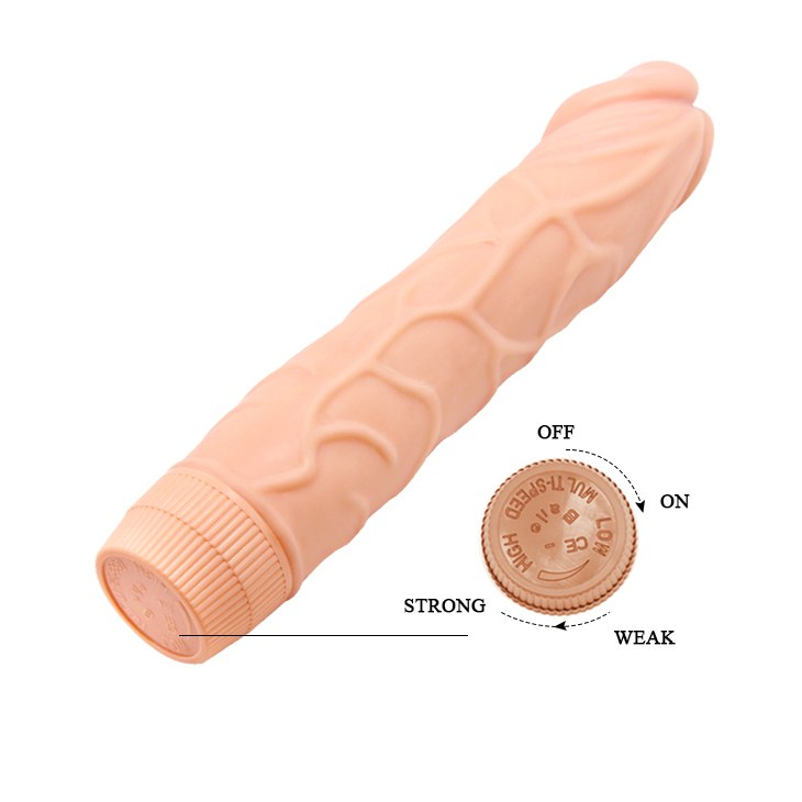 Vibrator Realist Bob Multispeed Natural 22.5 cm