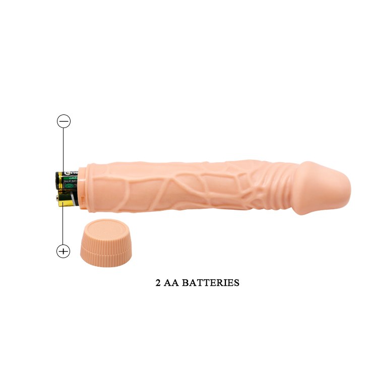Vibrator Realist Bob Multispeed Natural 22.5 cm