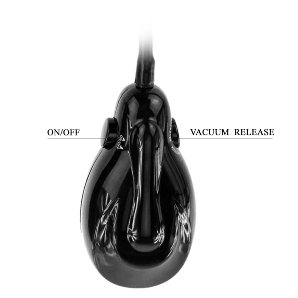 Dildo Gonflabil Automat cu Vibratii Negru