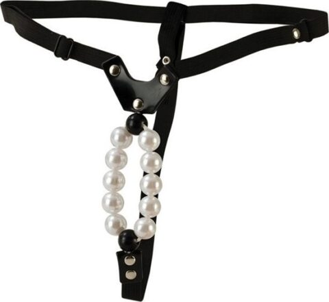 Bikini Lover's Thong cu perle