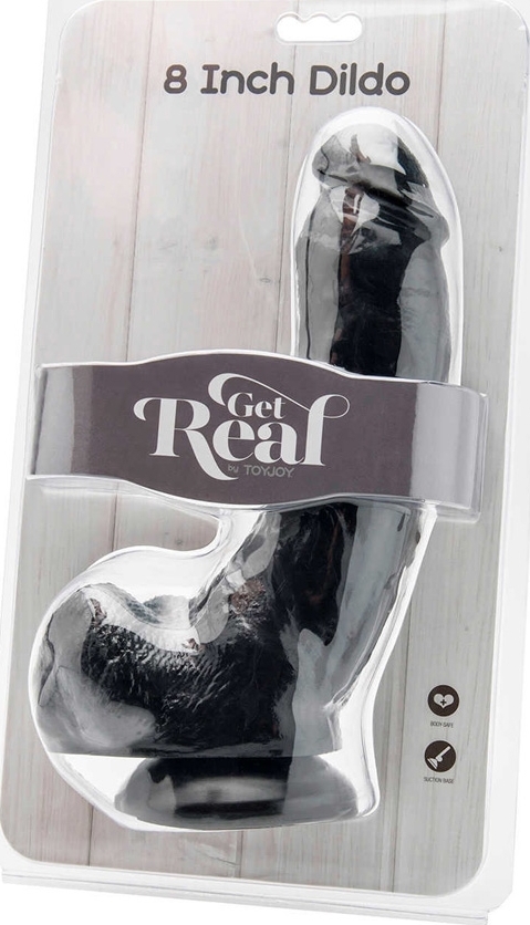 Dildo Get Real Negru 23 cm