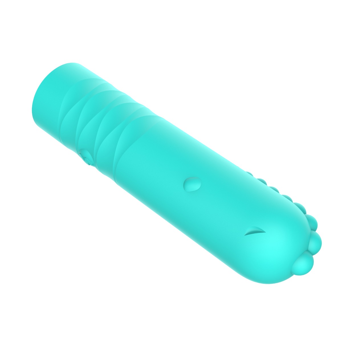 Glont Vibrator Punk 7 Moduri Vibratii Silicon 11 cm Verde Mokko Toys