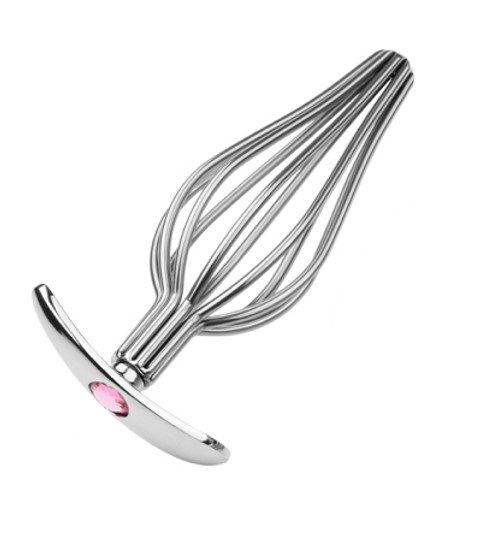 Dop Anal Medium Sexy Bars, Metal, Argintiu, 12 cm, Mokko Toys