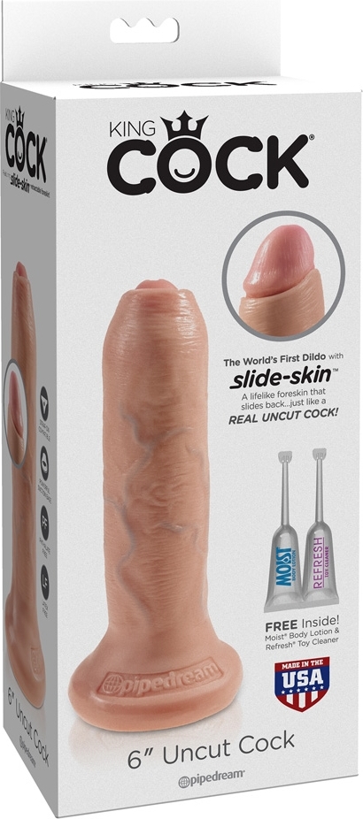 Dildo Uncut Natural 18 cm