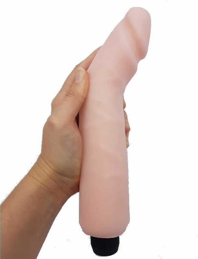 Vibrator Cyberskin Big, Multispeed, TPE, Natural, 25 cm