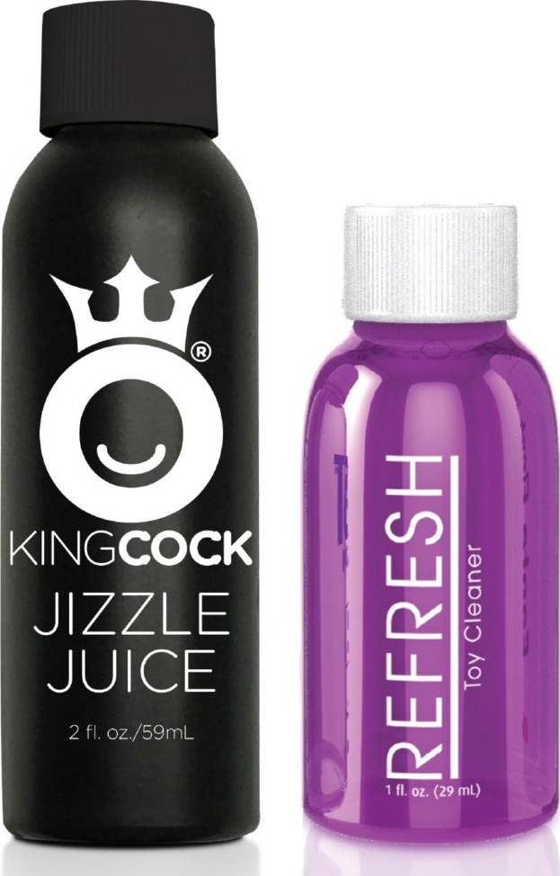 Dildo care ejaculeaza King Cock Mulatru 23 cm