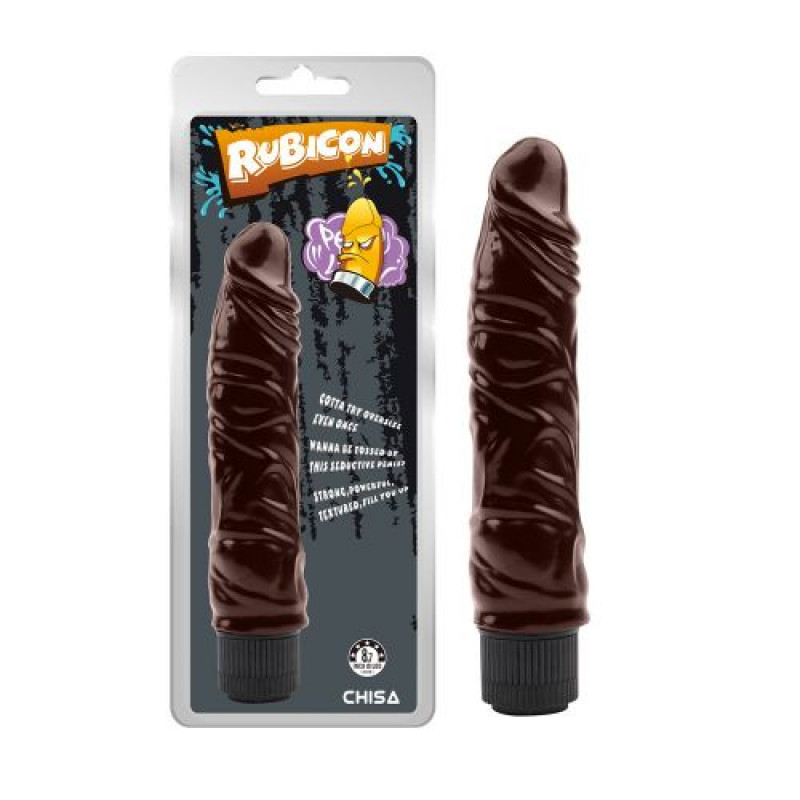 Vibrator Realist Rude Multispeed Rubicon PVC Maro 21 cm