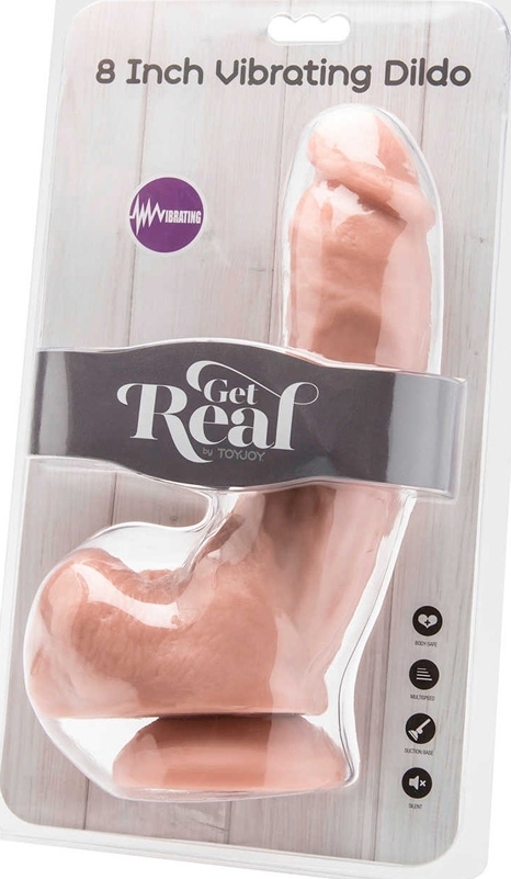 Vibrator Get Real, Multispeed, PVC, Natural, 23 cm