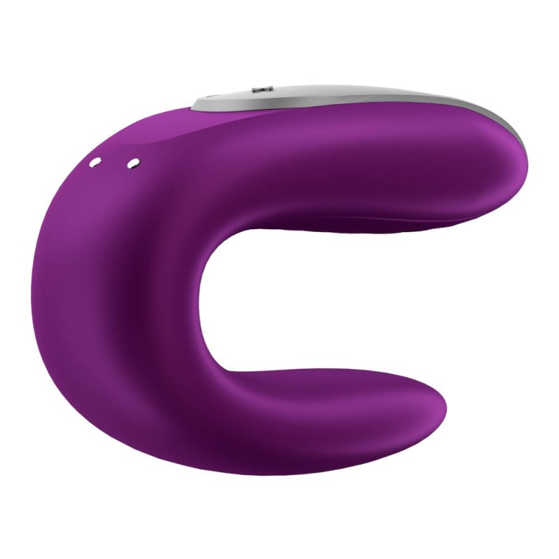 Vibrator Cuplu Double Fun Remote Control Bluetooth Violet Free APP