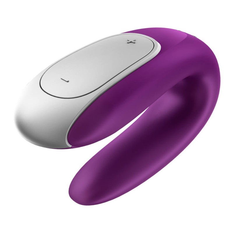 Vibrator Cuplu Double Fun Remote Control Bluetooth Violet Free APP
