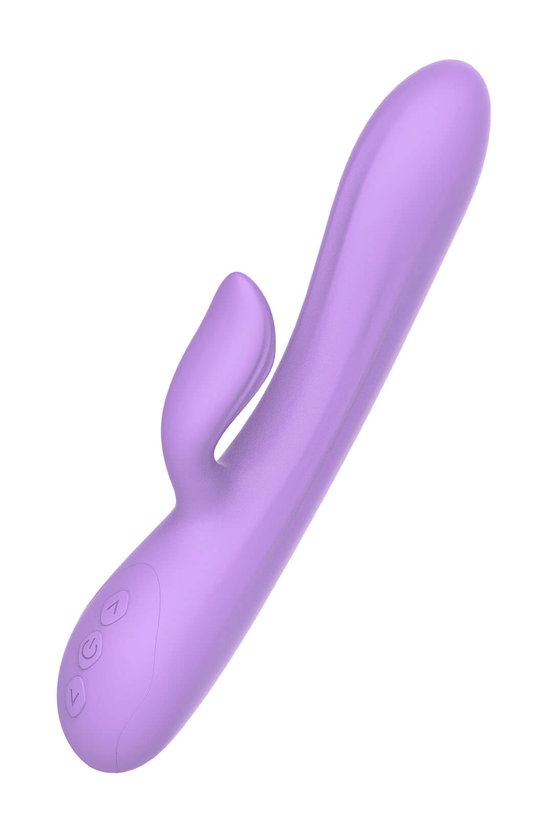 Vibrator Rabbit Purple Rain 10 Moduri Vibratii Silicon USB Mov 22.8 cm The Candy Shop