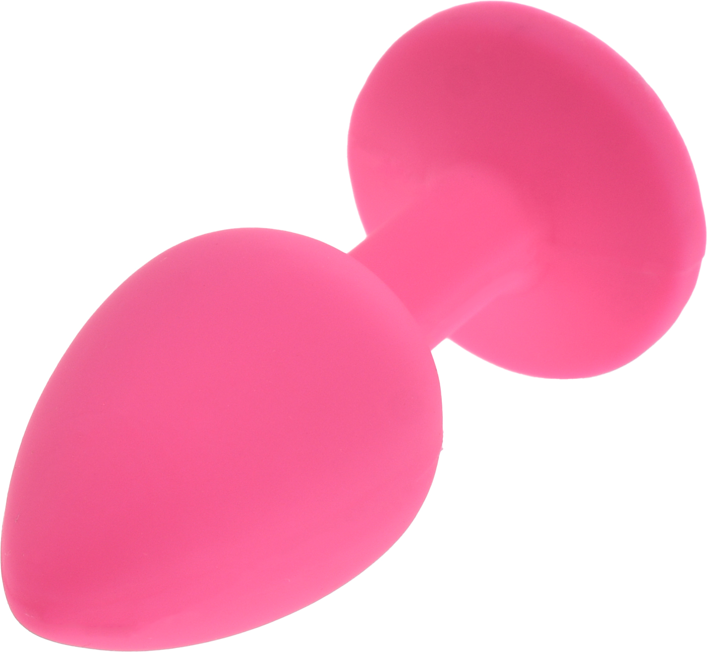 Dop Anal Silicone Buttplug, Small, Roz/Clear, Guilty Toys