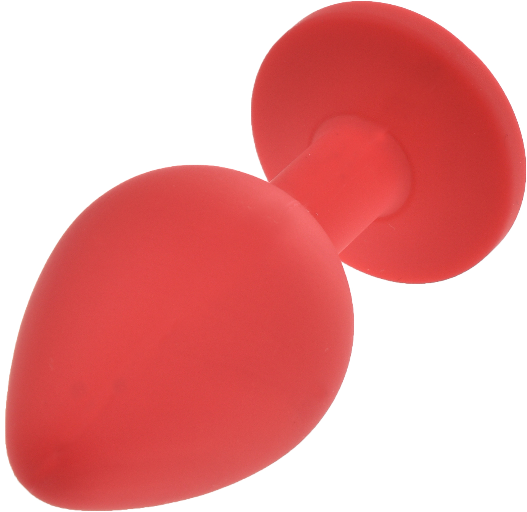 Dop Anal Silicone Buttplug, Medium, Rosu/Verde, Guilty Toys