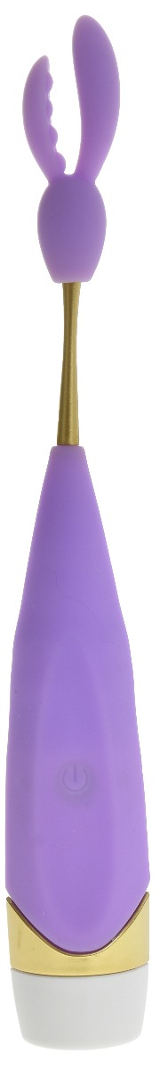 Vibrator Alice cu 2 Capete de Schimb Silicon Lila Passion Labs