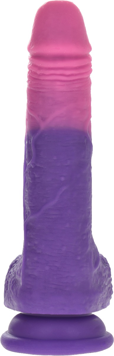 Dildo Realist Hetty Color Changing Silicon Lichid Mov 18.5 cm Mokko Toys