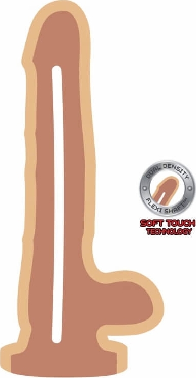 Dildo Get Real Dual Density Natural 18 cm