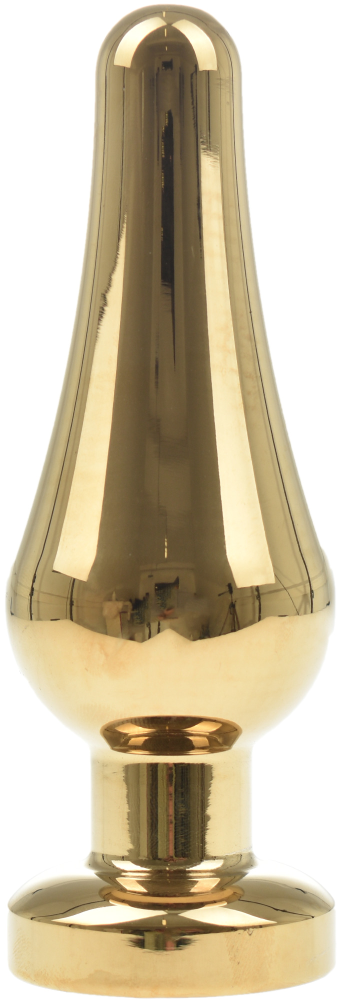Dop Anal Emery Large Metalic Auriu Cristal Alb Passion Labs