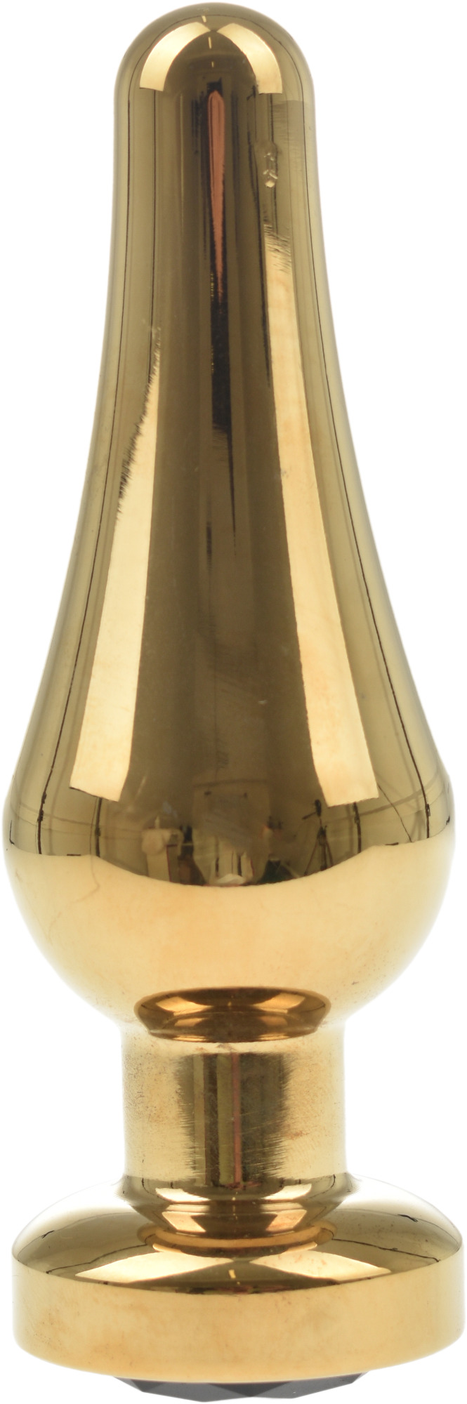 Dop Anal Emery Large Metalic Auriu Cristal Negru Passion Labs