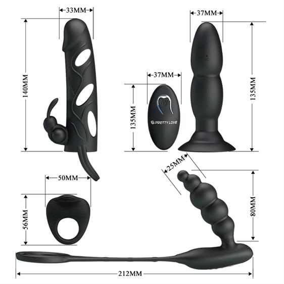 Set Master Hunter pentru Barbati Silicon Negru