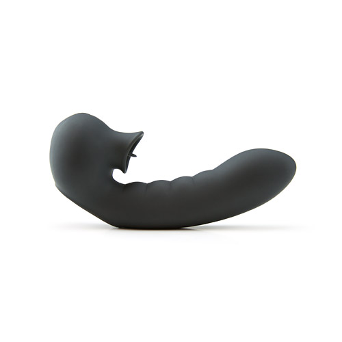 Vibrator pentru Deget Hobgoblin cu Stimulator Clitoris USB Negru