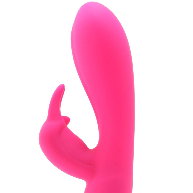 Vibrator Iepuras Ultra-Soft, 7 Moduri Vibratii, Silicon, USB, Roz, 22.7 cm